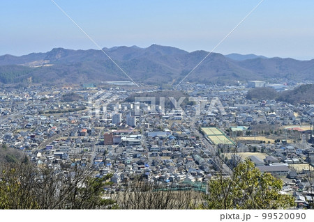 足利市両崖山ハイキングコースから市街地を望む 足利市両崖山ハイキングコースから市街地を望む 99520090