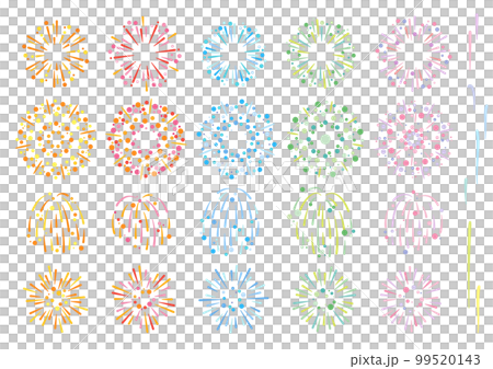 Fireworks illustration set Fireworks illustration set 99520143