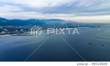 2023年2月　須磨海岸の空撮写真 99520609