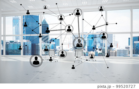 Networking and wireless connection as concept for effective modern business 99520727