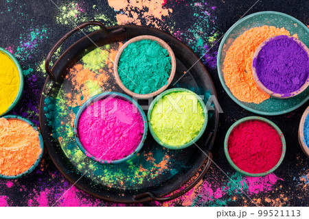 Gulal colors for Indian Holi festival Gulal colors for Indian Holi festival 99521113