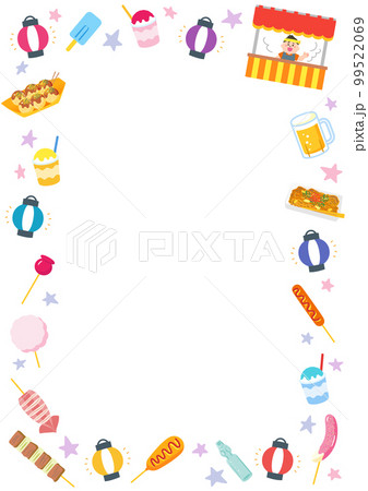 イラストフレーム　夏祭り・縁日 99522069