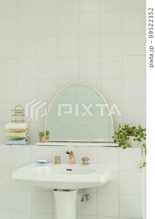 洗面所　シンクと鏡 99522352