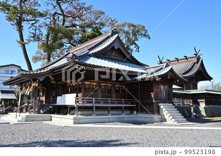 焼津神社 拝殿 本殿 焼津神社 拝殿 本殿 99523198