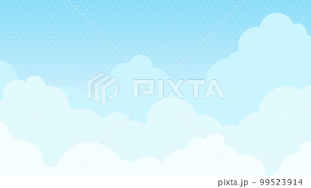 もくもくした雲と青空 背景素材(横向き16:9) もくもくした雲と青空 背景素材(横向き16:9) 99523914