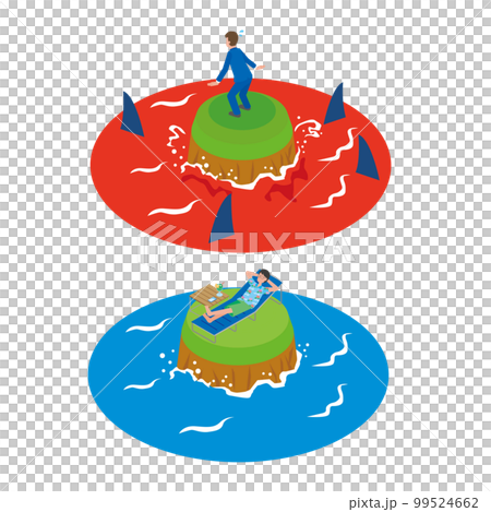 red ocean and blue ocean 99524662