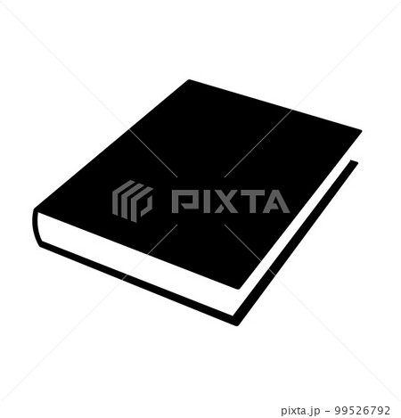 book - black and white simple symbol of closed book, vector illustration isolated on white book - black and white simple symbol of closed book, vector illustration isolated on white 99526792