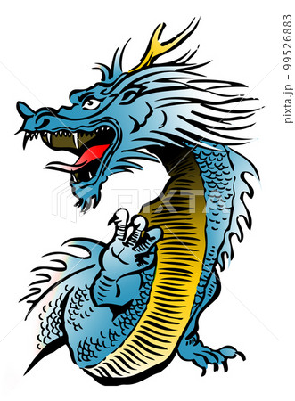 吠える龍,青 99526883