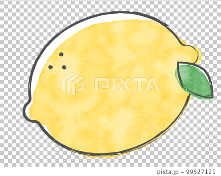 Lemon hand-painted watercolor lemon fruit citrus food fruit yellow illustration illustration one point fruit 99527121