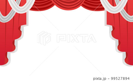 ステージ舞台カーテンのフレーム ステージ舞台カーテンのフレーム 99527894