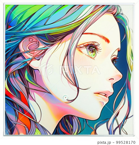 SNSアイコン 20代 30代 おしゃれ イラスト かわいい SNSアイコン 20代 30代 おしゃれ イラスト かわいい 99528170