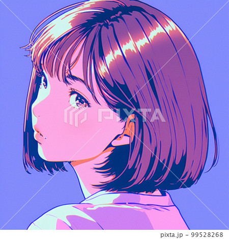 SNSアイコン 20代 30代 おしゃれ イラスト かわいい 女性 99528268