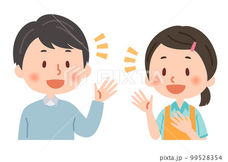 笑顔で会話するヘルパーと利用者 笑顔で会話するヘルパーと利用者 99528354