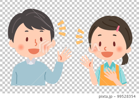 笑顔で会話するヘルパーと利用者 笑顔で会話するヘルパーと利用者 99528354
