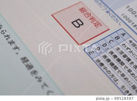 健康診断結果　B 99528397