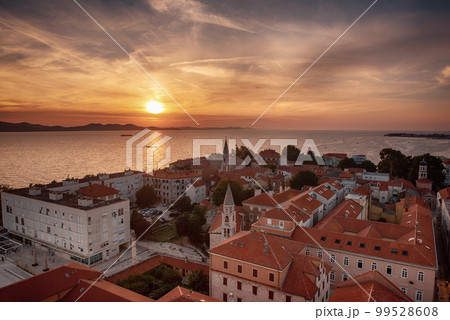 Top view of the Zadar, Croatia. 99528608
