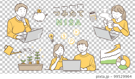 Tsumitate NISA人物插圖集和平色彩版 99529964