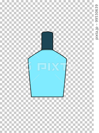 シンプルなブルー色容器の目薬のイラスト 99530639