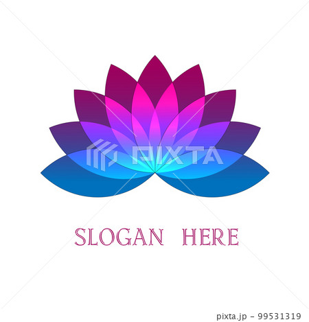 Abstract pattern with flower elements and text on isolated background 99531319