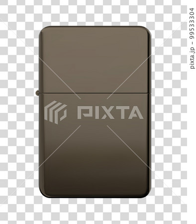 Metallic luxury lighter with closed cover on checkered background Metallic luxury lighter with closed cover on checkered background 99533304