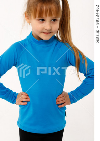 A little girl and her older brother in thermal clothes. A little girl and her older brother in thermal clothes. 99534462