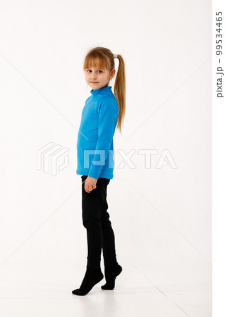 A little girl and her older brother in thermal clothes. A little girl and her older brother in thermal clothes. 99534465