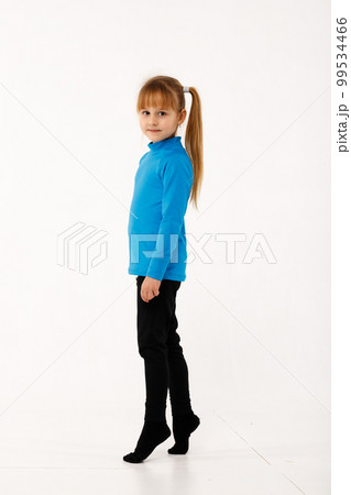 A little girl and her older brother in thermal clothes. A little girl and her older brother in thermal clothes. 99534466