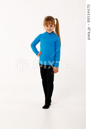 A little girl and her older brother in thermal clothes. A little girl and her older brother in thermal clothes. 99534470
