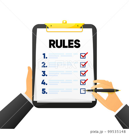 rules and regulations clipart