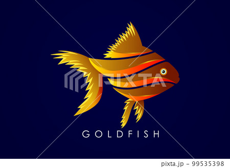 Modern Goldfish gradient logo. Fish logo design template. Seafood restaurant shop Logotype concept icon. Modern Goldfish gradient logo. Fish logo design template. Seafood restaurant shop Logotype concept icon. 99535398