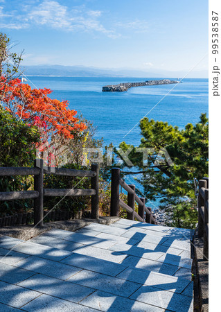 日本　高知県高知市浦戸の桂浜 99538587