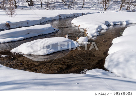 光徳沼の雪景色 99539002