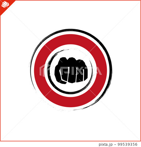 Emblem of kyokushin karate power fist . Vector. 99539356