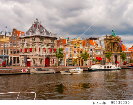 Summer landscape of the city streets of Haarlem 99539359