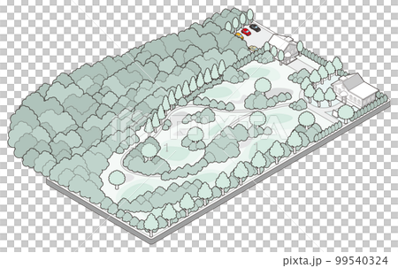 建築物的三維插圖。 99540324