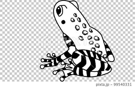 Creatures of the world natural heritage island Amamiishikawa frog line drawing only Creatures of the world natural heritage island Amamiishikawa frog line drawing only 99540331