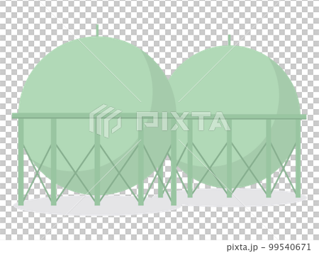 ガスタンクのイラスト 99540671