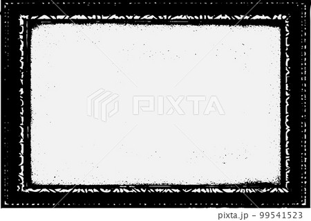 square frame with Grunge black ink ornament around the edges, white backgro.. 99541523