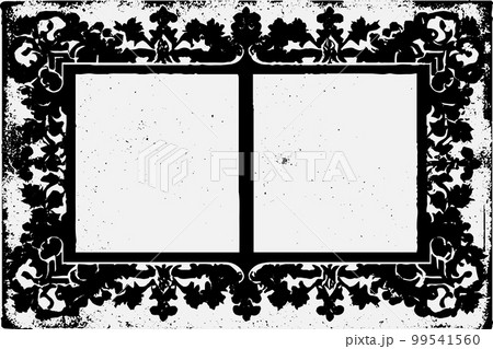 square frame with Grunge black ink ornament around the edges, white backgro.. square frame with Grunge black ink ornament around the edges, white backgro.. 99541560