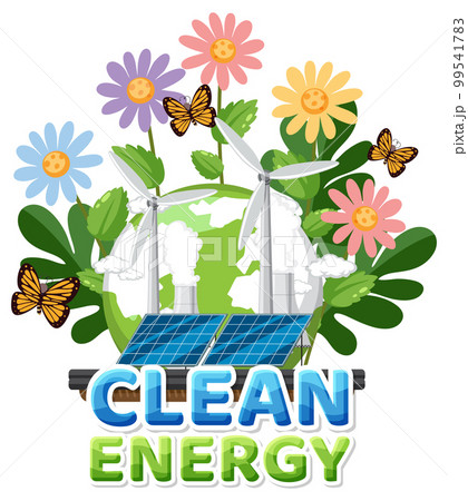 Alternative green energy vector concept 99541783