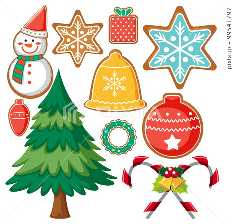 Set of Christmas element Set of Christmas element 99541797