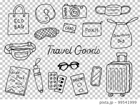 旅行グッズイラストセット 99541999