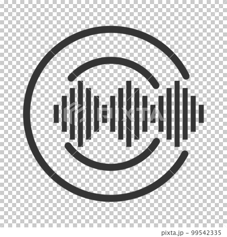 sound wave music wave logo template Icon Illustration Brand Identity.Isolated and flat illustration. Vector graphic 99542335