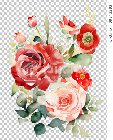 ラナンキュラス 水彩画 原画 ラナンキュラス 水彩ペイントの模様の誕生