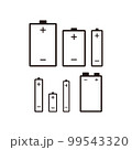乾電池のイラスト(単1~6・9V) 99543320