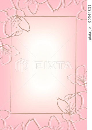 桜のピンクの背景(縦) 桜のピンクの背景(縦) 99544331