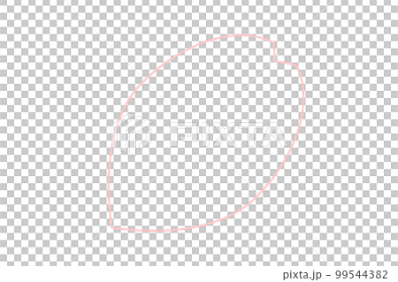 櫻花花瓣可愛簡約線描插畫(單品) 櫻花花瓣可愛簡約線描插畫(單品) 99544382