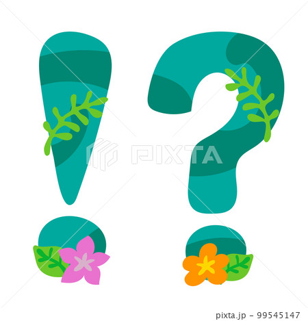 カラフルな花のアルファベット-!? 99545147