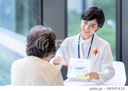 薬を渡す薬剤師　撮影協力「LINK FOREST」 99545410