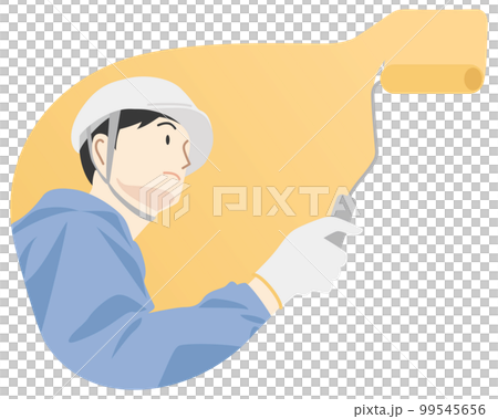 Male worker painting 99545656